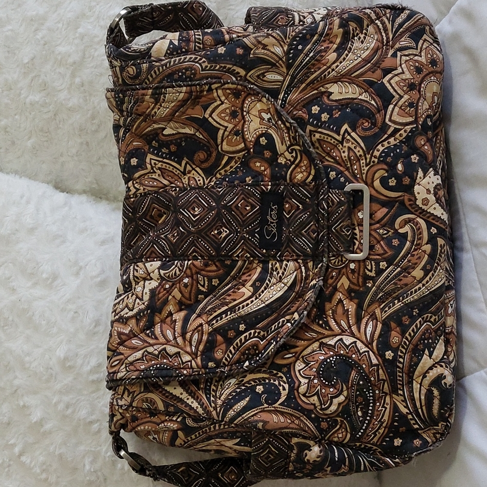 SISTERS shoulder purse with side pockets
